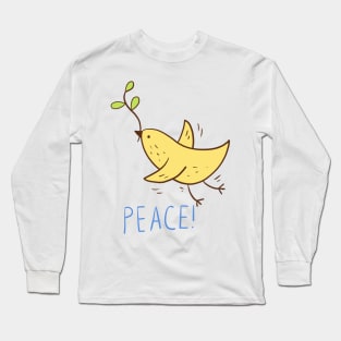 Illustration of peace on white background Long Sleeve T-Shirt